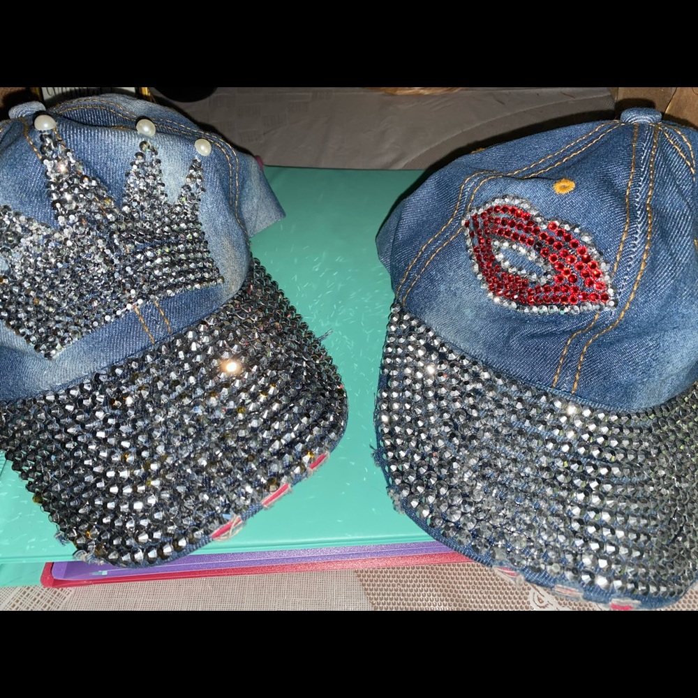 Bedazzled hats